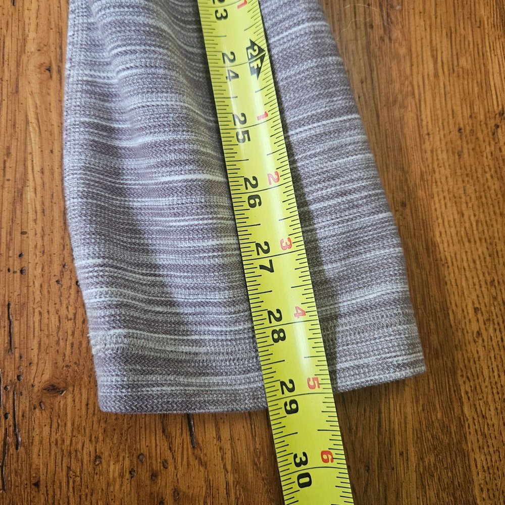 Lululemon Align Crop 21" Mini Space Dye Herringbone Jacquard Black Cherry Sz 6 - Picture 7 of 8
